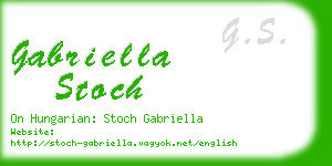 gabriella stoch business card